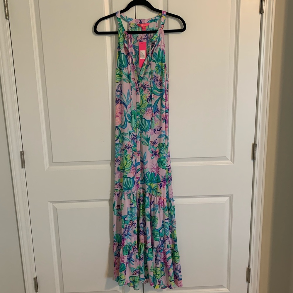 Lilly Pulitzer Luliana Maxi Dress Amethyst Tint M